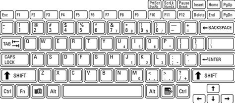 Laptop Keyboard Diagram
